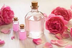 Rose water spray for glowing skin, hydrating and refreshing natural beauty treatment